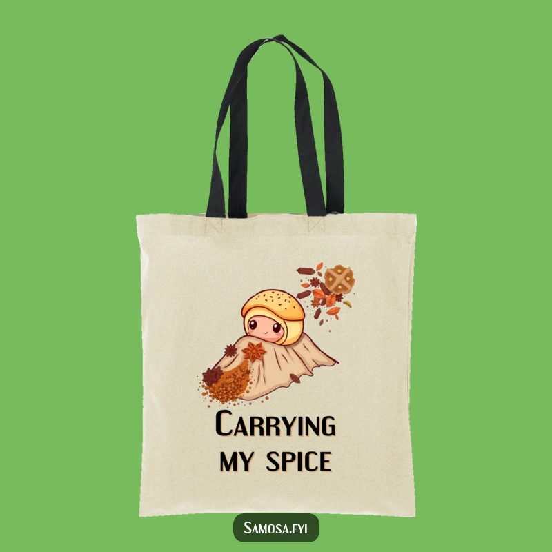 Funny Pastry Spice Mountain Tote Bag: Carry Your Laughs on This Hilarious Adventure