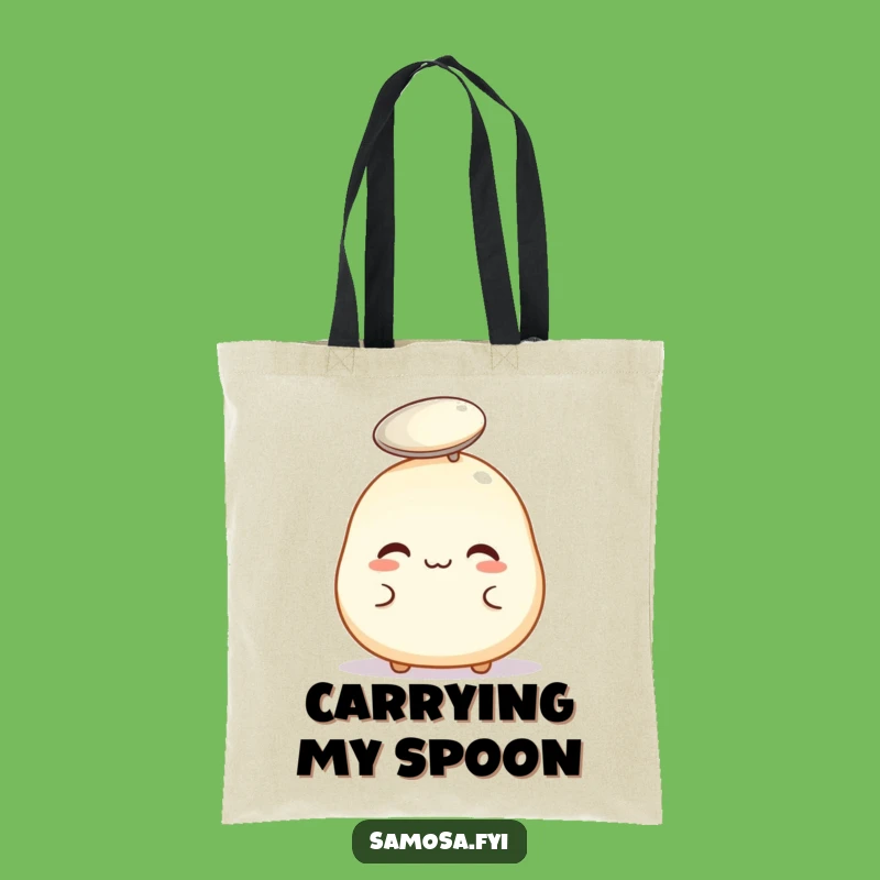 Funny Pastry Spoon Balance Tote Bag: Carry Your Juggling Act with Style