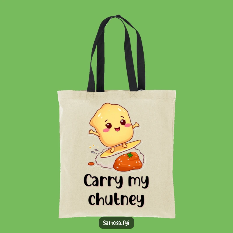 Funny Pastry Chutney Surf Tote Bag: Carry Your Fun on This Hilarious Ride