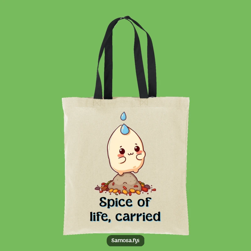 Funny Samosa Balance Tote Bag - Carry Your Challenges with Humor!