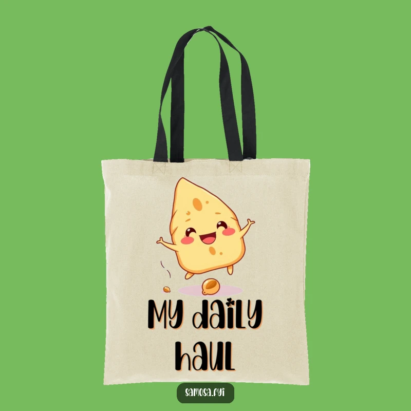 Funny Samosa Carry-All Tote: A Hilarious Gift for Busy Bees!