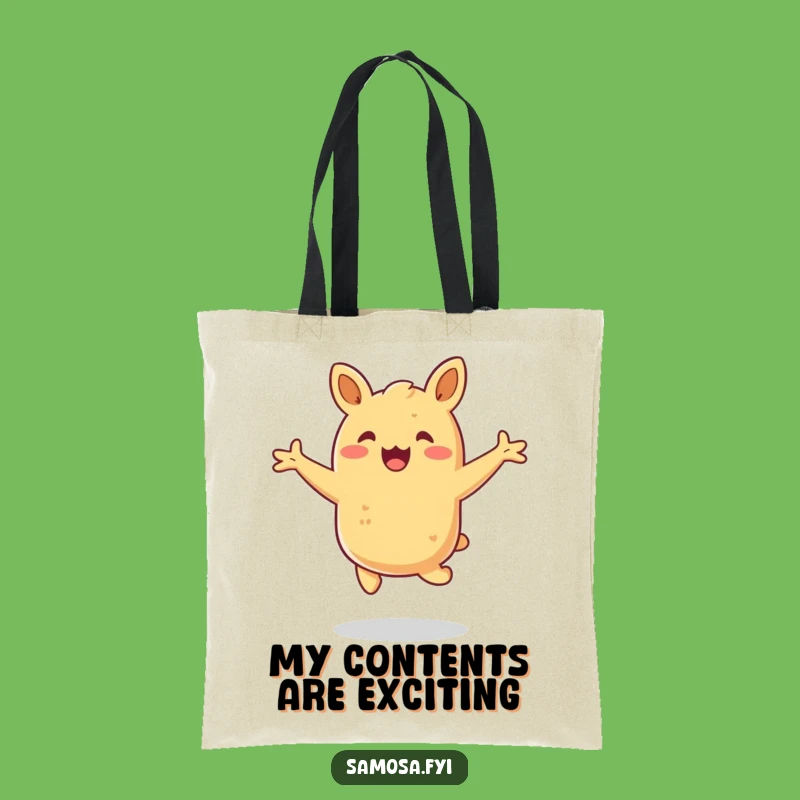 Funny Samosa Hop Tote Bag - Whimsical & Practical Gift