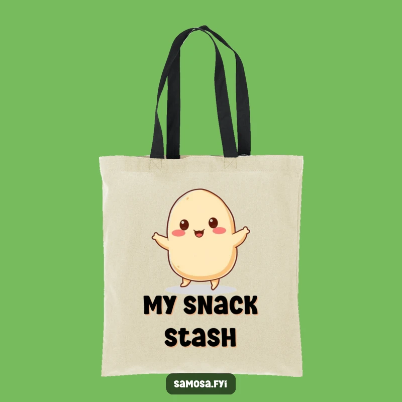 Funny Samosa Jig Tote Bag: Snack Carry-All, Practical Humorous Gift