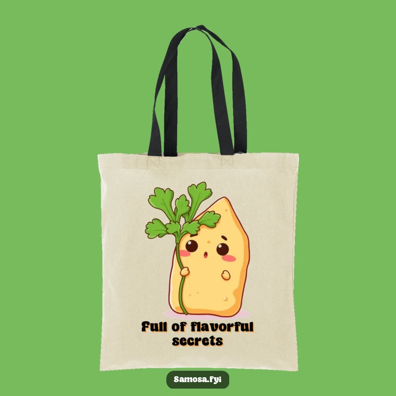 Funny Samosa Peek Tote Bag - Stylish Humor for Your Groceries and More