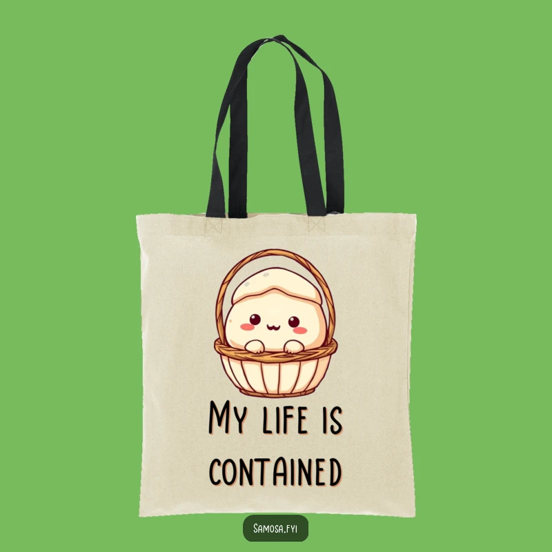 Funny Samosa Stuck Tote Bag: Carry Your Snacks (Carefully!), Perfect Gift
