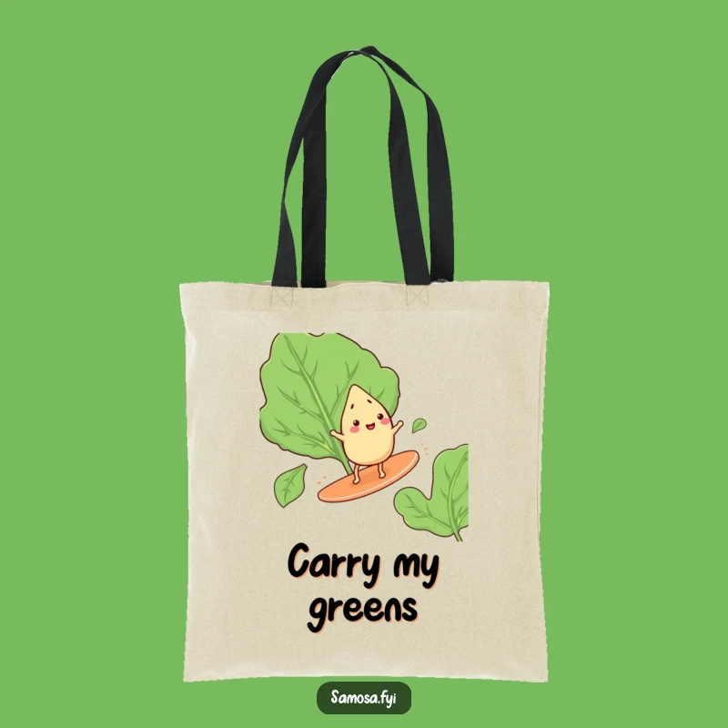 Funny Samosa Surfing Tote Bag: Carry Your Adventure, Ideal Funny Gift