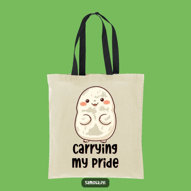 Funny Samosa Tote Bag: Proud Chest Puff Accessory, Perfect Humorous Gift