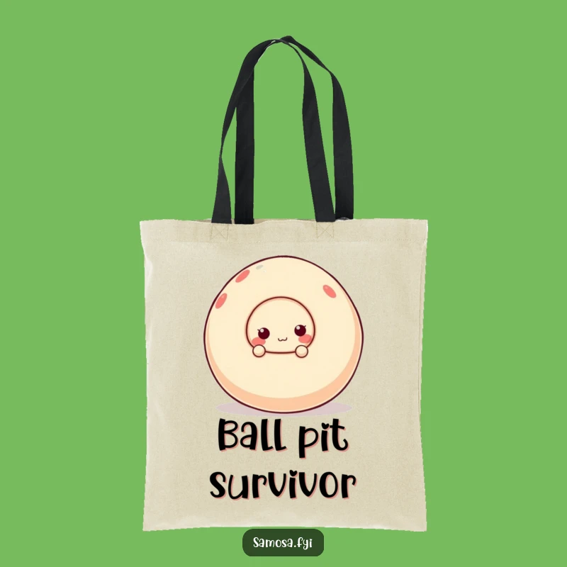 Funny Samosa Tote Bag - Wobbly Ball Snack Carry-all Bag Funny Gift