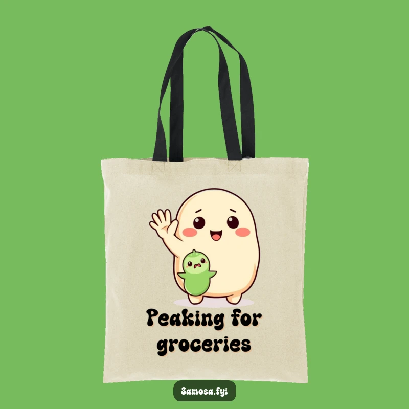 Funny Waving Samosa Tote Bag - Chic Accessory for Friendly Folks