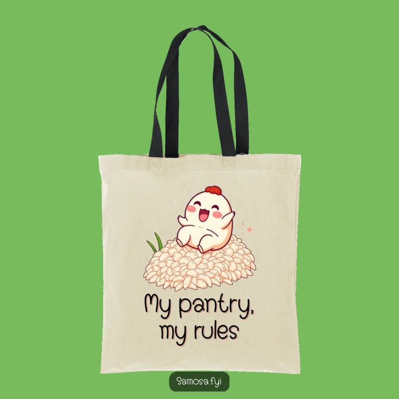 Funny Samosa Rice Slide Tote Bag - Carry Your Laughs in Style